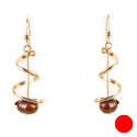 Cherry Pearl Swirl Earrings