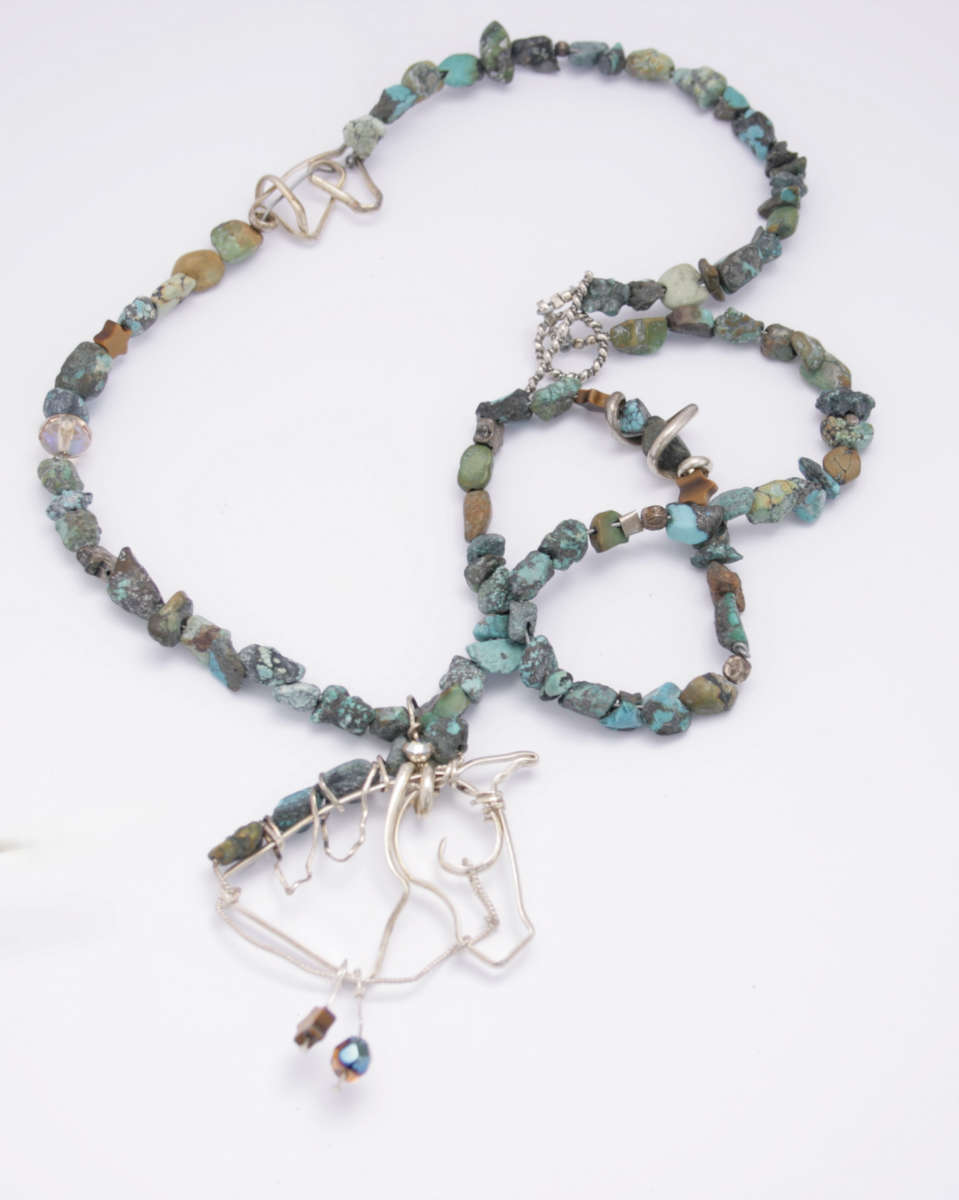 Turquoise and Sterling Necklace