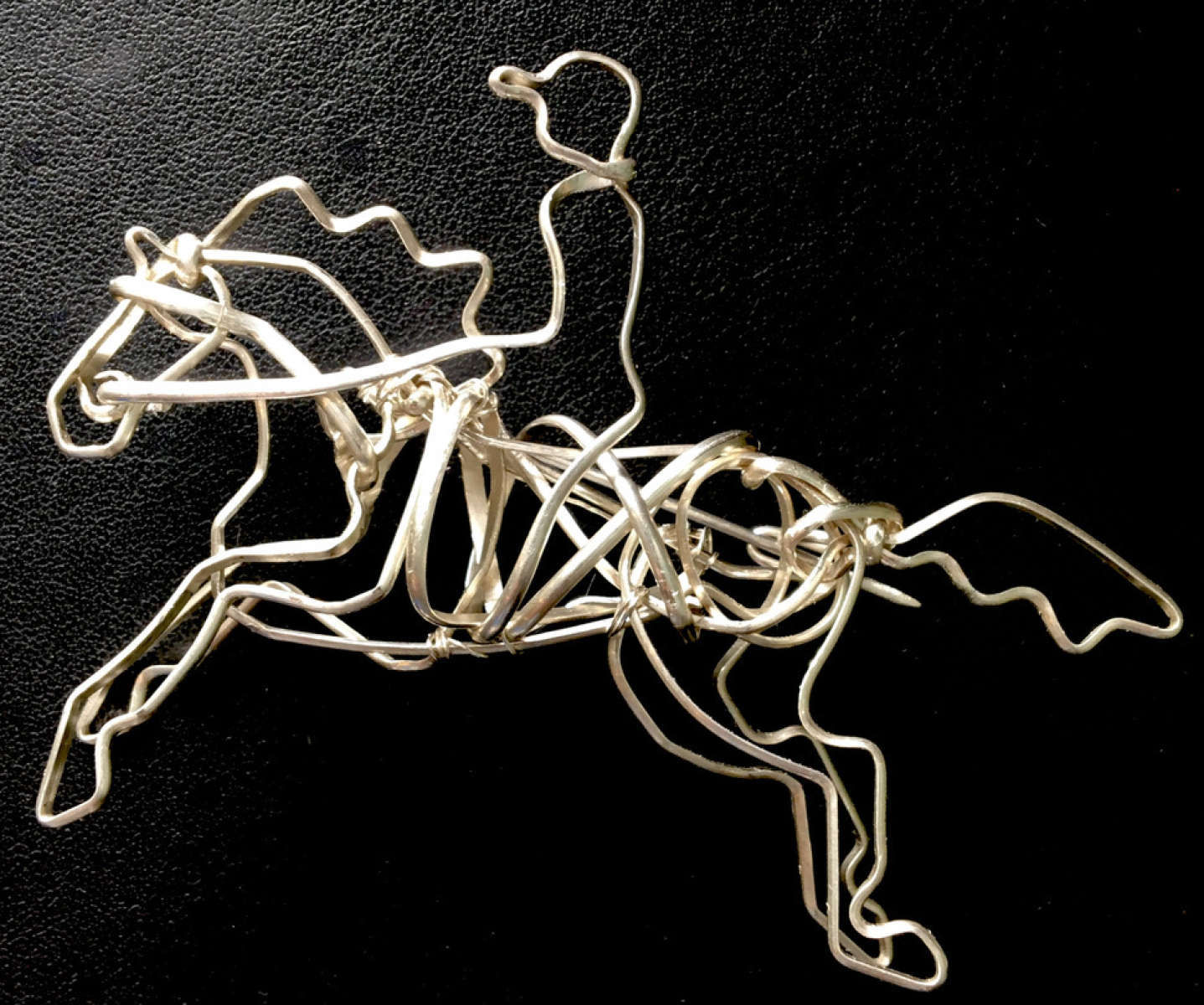 Sterling Horse and Rider