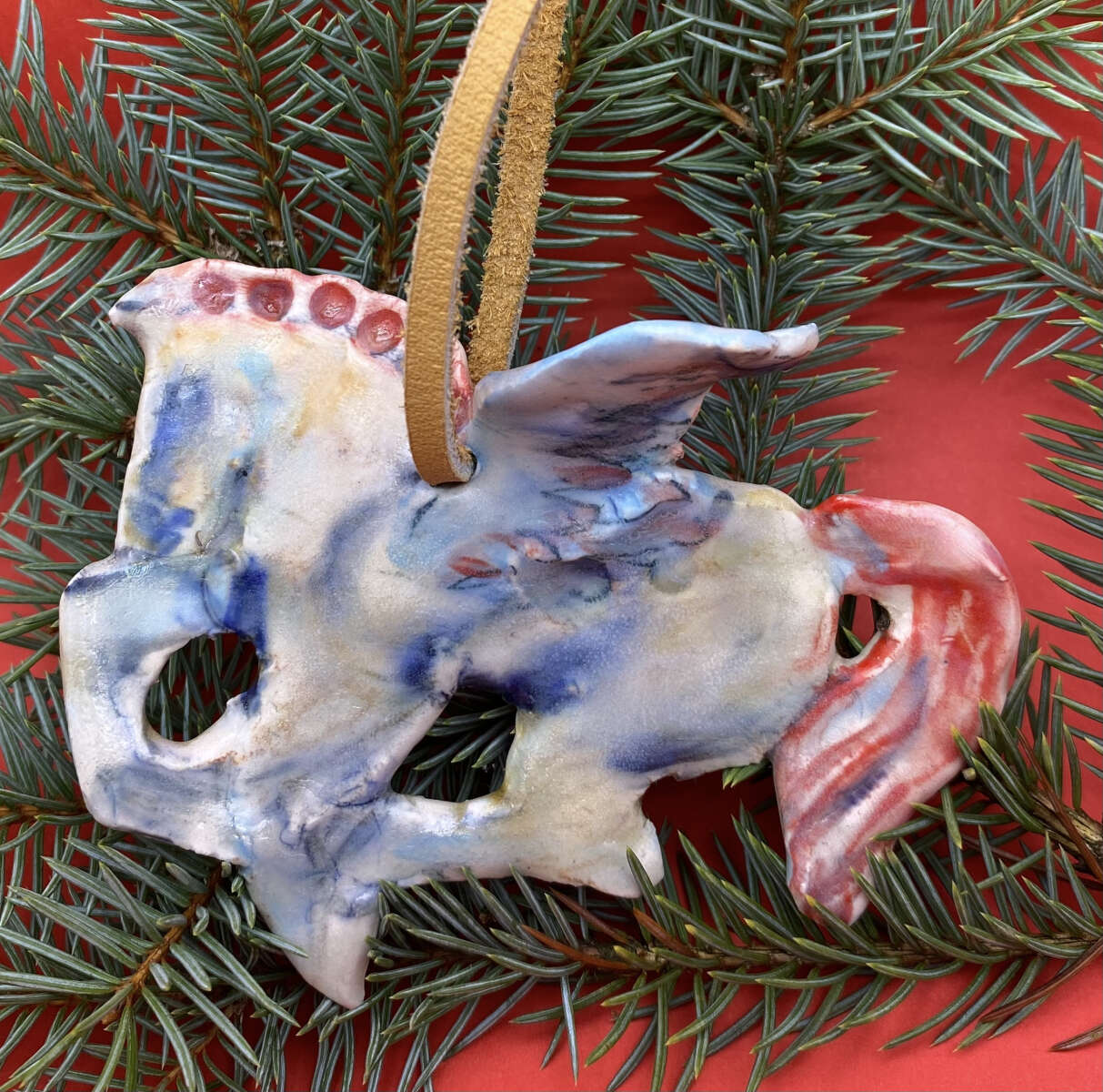 Christmas Winged Horse Ornament